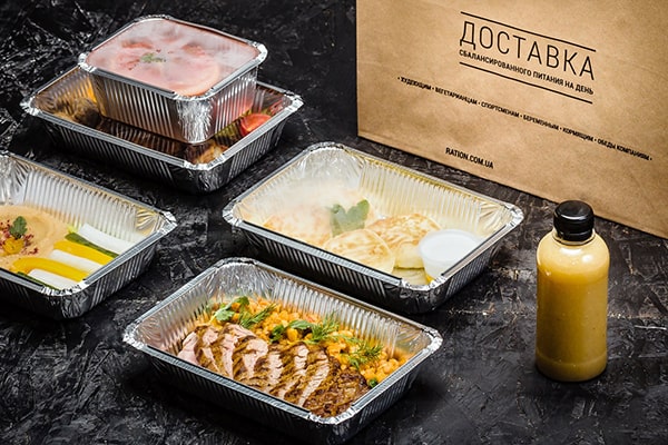 Съемка меню для доставки еды